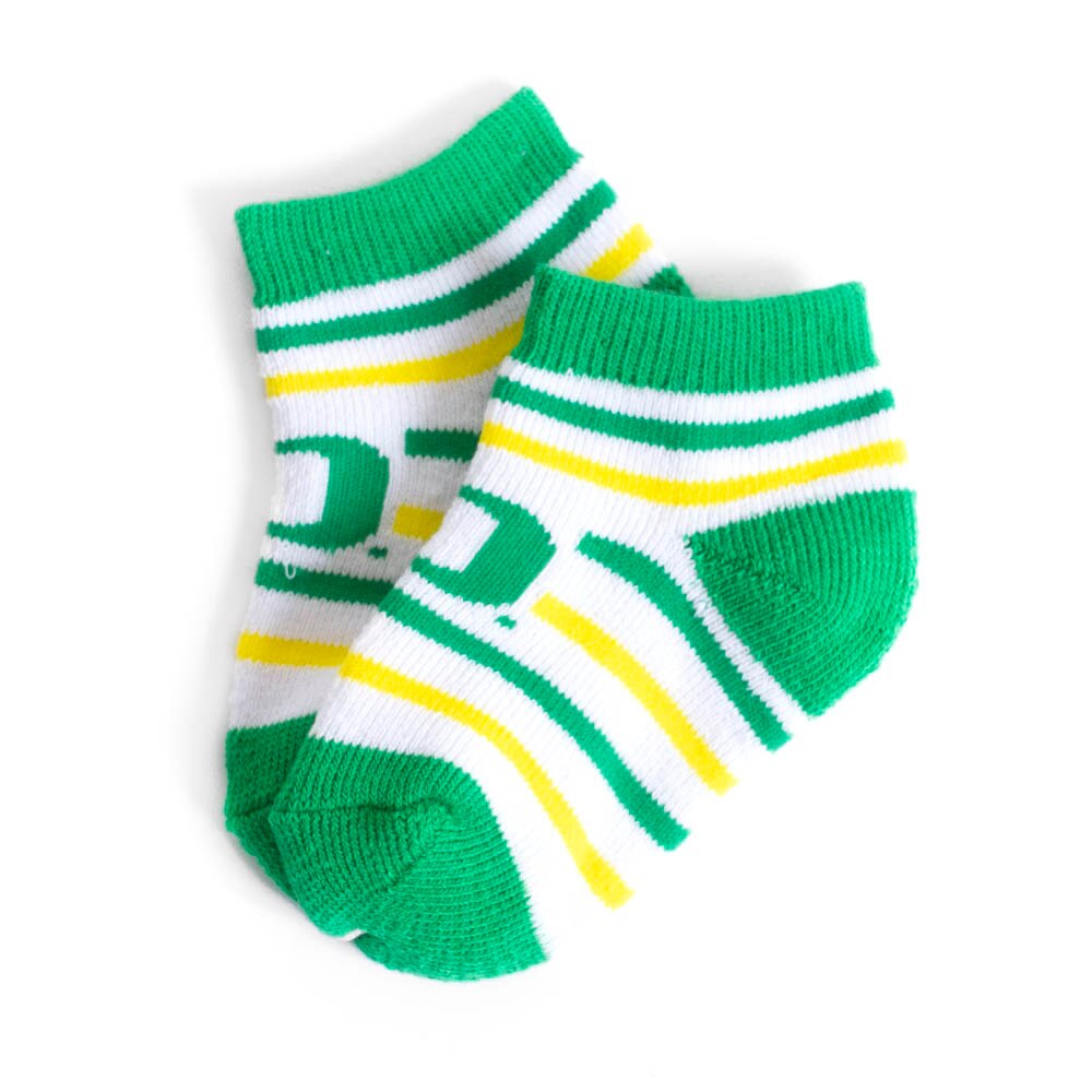 Classic Oregon O, Twin City Knitting, Green, Bootie, Accessories, Toddler, Sock, 768414